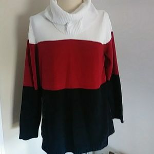 White stag turtleneck sweater